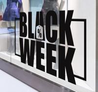 Bedrijfsstickers black week voor korting
