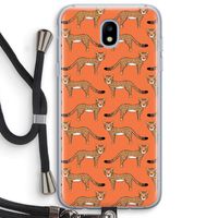 Cheetah: Samsung Galaxy J5 (2017) Transparant Hoesje met koord