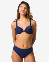 HEMA Damesbikinibroekje Dana hoog donkerblauw (donkerblauw)