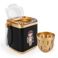 Mini multifunctionele Kids wasmachine speelgoed schoonheid spons borstels wasmachine (zwart)
