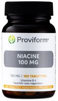 Proviform Niacine 100mg Tabletten 100st - thumbnail