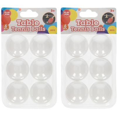 12x stuks Tafeltennis pingpong balletjes 40 mm/4 cm