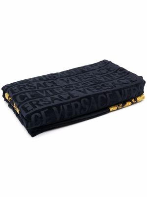 Versace serviette de bain I Love Baroque - Bleu