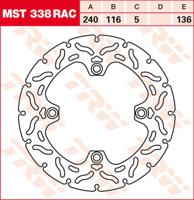 TRW Remschijf, remschijven voor de moto, MST338RAC