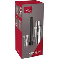 Vacuvin Cocktailset 3-delig RVS