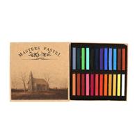 12 / 24 / 36 / 48 kleuren Solid poeder glad borstel draagbare Stick Toner schilderij krijt Set 24 kleuren