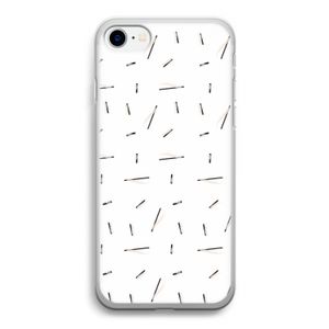 Hipster stripes: iPhone SE 2020 Transparant Hoesje