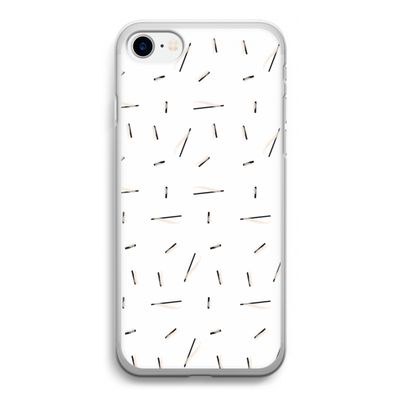 Hipster stripes: iPhone SE 2020 Transparant Hoesje