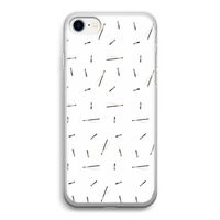 Hipster stripes: iPhone SE 2020 Transparant Hoesje