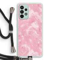 Abstract Painting Pink: Samsung Galaxy A52s 5G Transparant Hoesje met koord