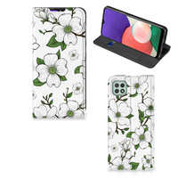 Samsung Galaxy A22 5G Smart Cover Dogwood Flowers - thumbnail