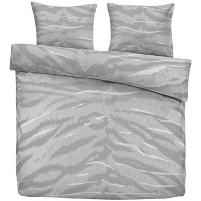 2e Halve Prijs Leen Bakker - Dekbedovertrek Guyana - 240x220 Cm - Polyester - Grijs