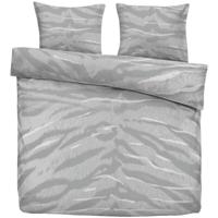 2e Halve Prijs Leen Bakker - Dekbedovertrek Guyana - 240x220 Cm - Polyester - Grijs
