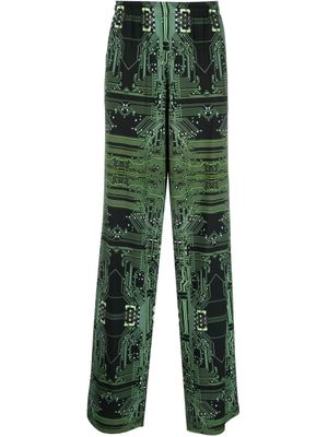 VETEMENTS pantalon Cyber Fluid à coupe ample - Noir