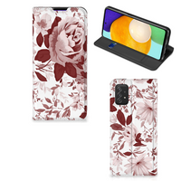 Bookcase Samsung Galaxy A03s Watercolor Flowers