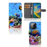 iPhone 14 Pro | Telefoonhoesje | Met pasjeshouder | Vissen