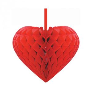 Rood decoratie hart 15 cm