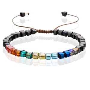 Memphis Bohemia Kralen Armband - 4mm Kristal Glas Zwart Multi