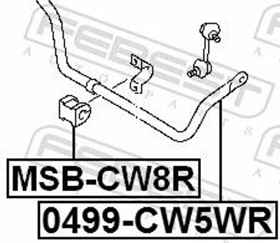 Lagerbus, stabilisator MSBCW8R