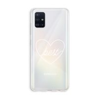 Best heart pastel: Galaxy A51 4G Transparant Hoesje