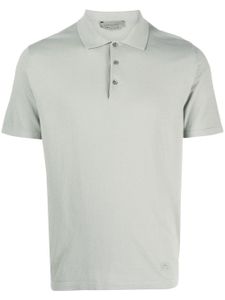 Corneliani polo en coton à manches courtes - Gris