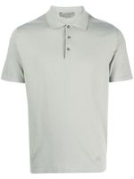 Corneliani polo en coton à manches courtes - Gris