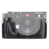 1/4 inch draad PU leder Camera Half Case Base voor Leica M10 (zwart)
