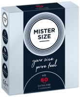 MISTER SIZE 60 - Ruimere XL Condooms Ultradun 3 stuks - thumbnail