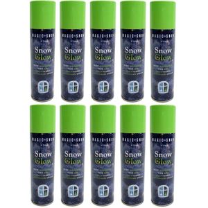 10x Kunst sneeuw glow in the dark 150 ml   -