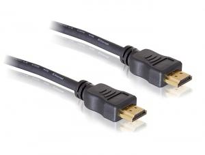 Delock 82454 HDMI-kabel HDMI Aansluitkabel HDMI-A-stekker, HDMI-A-stekker 3.00 m Zwart 4K UHD, Vergulde steekcontacten