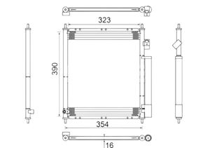 Condensor, airconditioning AC387000S