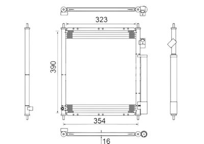 Condensor, airconditioning AC387000S