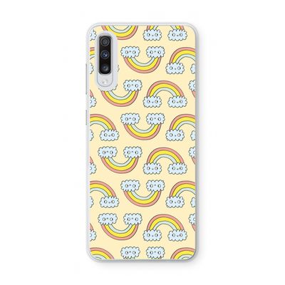 Regenboog: Samsung Galaxy A70 Transparant Hoesje