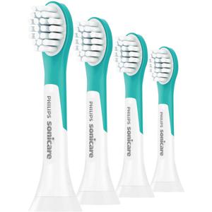 Philips Sonicare Sonicare for Kids 4+ Opzetborstel voor elektrische tandenborstel 4 stuk(s) Lichtgroen, Wit