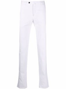 PT Torino pantalon chino slim à taille mi-haute - Blanc