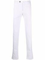 PT Torino pantalon chino slim à taille mi-haute - Blanc