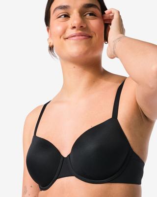 HEMA Voorgevormde bh met beugel zwart (zwart)