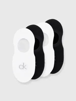 Calvin Klein 4-paar footies sokken Anti-slip - Dames - high cut