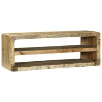TV-meubel met plank Bruin 100 x 32 x 36 cm Massief mangohout