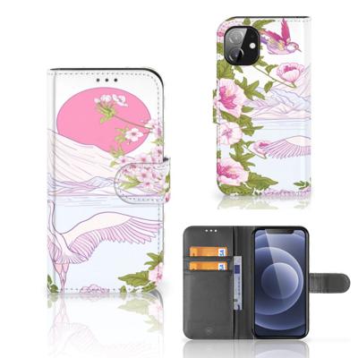 Apple iPhone 12 Mini | Telefoonhoesje | Met pasjeshouder | Bird Standing
