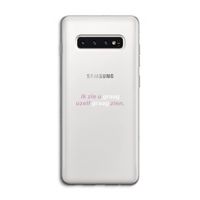 uzelf graag zien: Samsung Galaxy S10 4G Transparant Hoesje