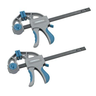 Klem met één hand Ferrestock Staal Plastic (2 pcs)