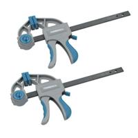 Klem met één hand Ferrestock Staal Plastic (2 pcs)