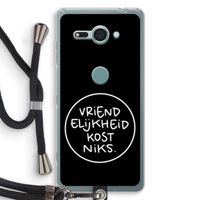 Vriendelijkheid: Sony Xperia XZ2 Compact Transparant Hoesje met koord