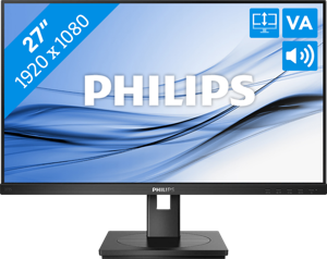 Philips 272S1M/00 computer monitor 68,6 cm (27") 1920 x 1080 Pixels Full HD LCD Zwart