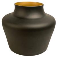 Vase The World Coral black gold Ø22,5 x H22 cm