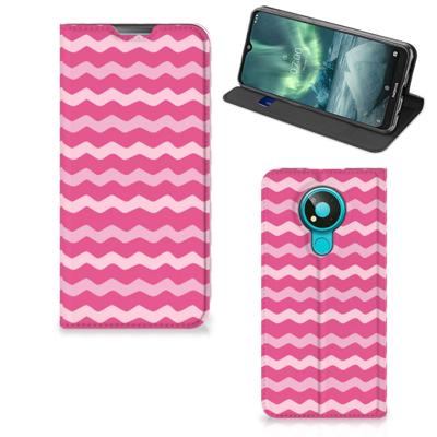Nokia 3.4 | Hoesje met Magneet | Waves Pink