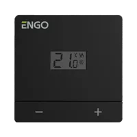 ENGO EASY-24B - Bedrade Opbouw Thermostaat, 24V, Zwart