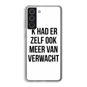 Meer verwacht: Samsung Galaxy S21 FE Transparant Hoesje