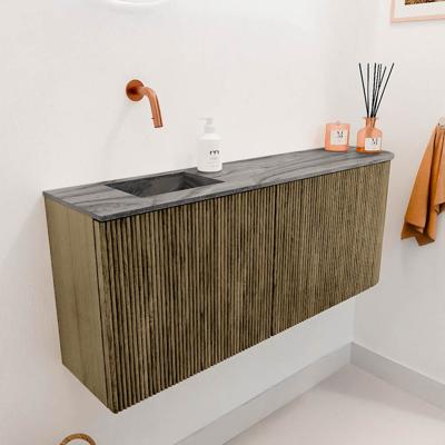 Toiletmeubel Mondiaz Joya Dlux | 101.6 cm | Meubelkleur Dusk | Faye wastafel Sombra Wasbak Links | Zonder kraangat(en)